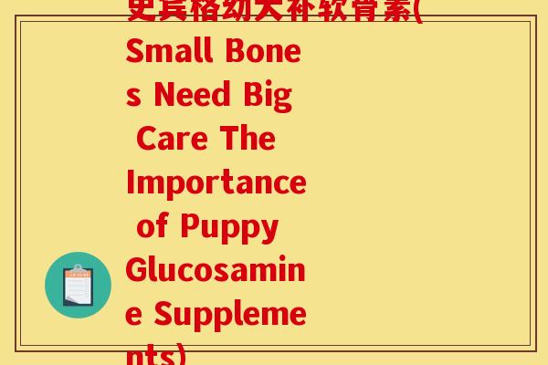 史宾格幼犬补软骨素(Small Bones Need Big Care The Importance of Puppy Glucosamine Supplements)