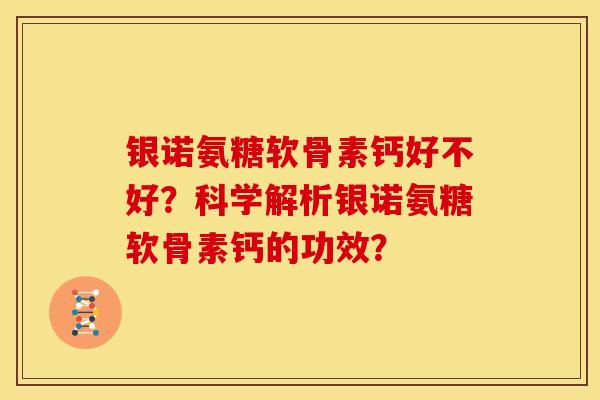 银诺氨糖软骨素钙好不好？科学解析银诺氨糖软骨素钙的功效？-第1张图片-关节骑士