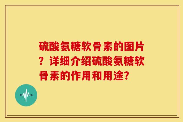 硫酸氨糖软骨素的图片？详细介绍硫酸氨糖软骨素的作用和用途？