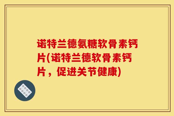诺特兰德氨糖软骨素钙片(诺特兰德软骨素钙片，促进关节健康)