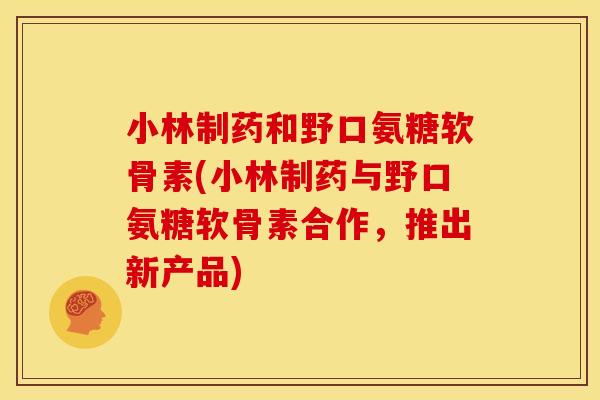 小林制药和野口氨糖软骨素(小林制药与野口氨糖软骨素合作，推出新产品)