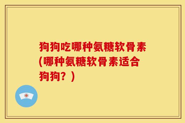 狗狗吃哪种氨糖软骨素(哪种氨糖软骨素适合狗狗？)