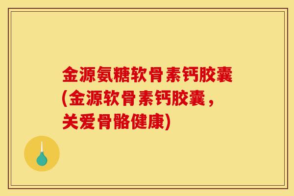 金源氨糖软骨素钙胶囊(金源软骨素钙胶囊，关爱骨骼健康)
