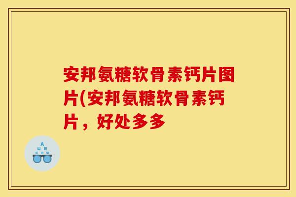 安邦氨糖软骨素钙片图片(安邦氨糖软骨素钙片，好处多多