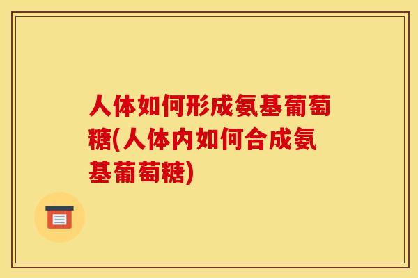 人体如何形成氨基葡萄糖(人体内如何合成氨基葡萄糖)