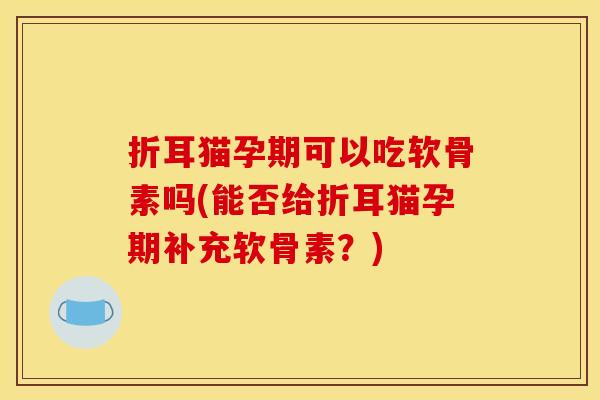 折耳猫孕期可以吃软骨素吗(能否给折耳猫孕期补充软骨素？)