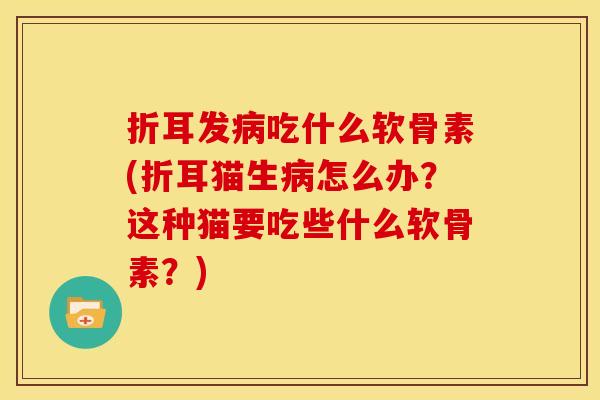 折耳发病吃什么软骨素(折耳猫生病怎么办?这种猫要吃些什么软骨素?)-第1张图片-关节骑士 折耳发病吃什么软骨素(折耳猫生病怎么办?这种猫要吃些什么软骨素?)-第1张图片-关节骑士