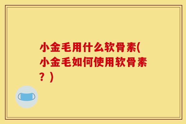 小金毛用什么软骨素(小金毛如何使用软骨素？)