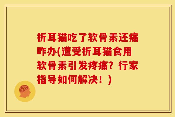折耳猫吃了软骨素还痛咋办(遭受折耳猫食用软骨素引发疼痛?行家指导如何解决!)-第1张图片-关节骑士 折耳猫吃了软骨素还痛咋办(遭受折耳猫食用软骨素引发疼痛?行家指导如何解决!)-第1张图片-关节骑士