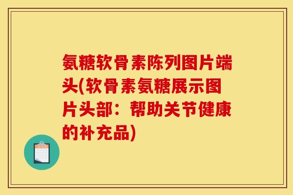 氨糖软骨素陈列图片端头(软骨素氨糖展示图片头部：帮助关节健康的补充品)