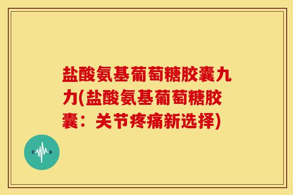 盐酸氨基葡萄糖胶囊九力(盐酸氨基葡萄糖胶囊：关节疼痛新选择)