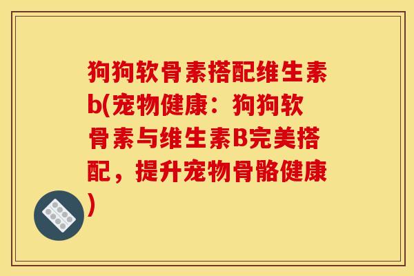 狗狗软骨素搭配维生素b(宠物健康：狗狗软骨素与维生素B完美搭配，提升宠物骨骼健康)
