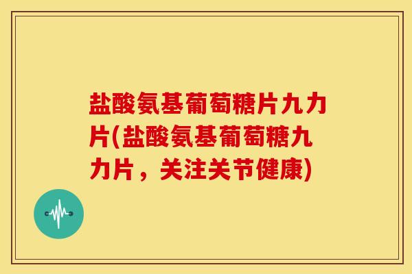盐酸氨基葡萄糖片九力片(盐酸氨基葡萄糖九力片，关注关节健康)