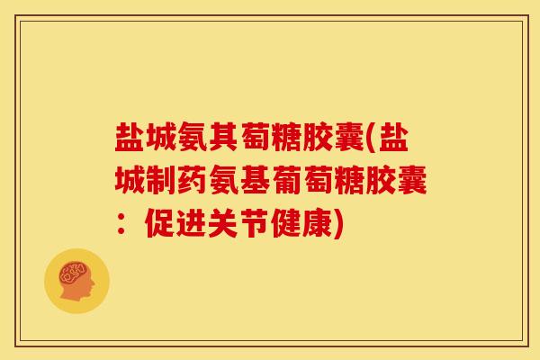 盐城氨其萄糖胶囊(盐城制药氨基葡萄糖胶囊：促进关节健康)