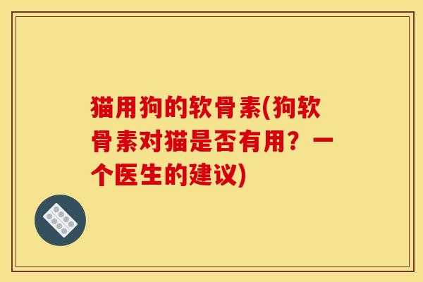 猫用狗的软骨素(狗软骨素对猫是否有用？一个医生的建议)