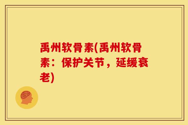 禹州软骨素(禹州软骨素:保护关节,延缓衰老)-第1张图片-关节骑士 禹州软骨素(禹州软骨素:保护关节,延缓衰老)-第1张图片-关节骑士