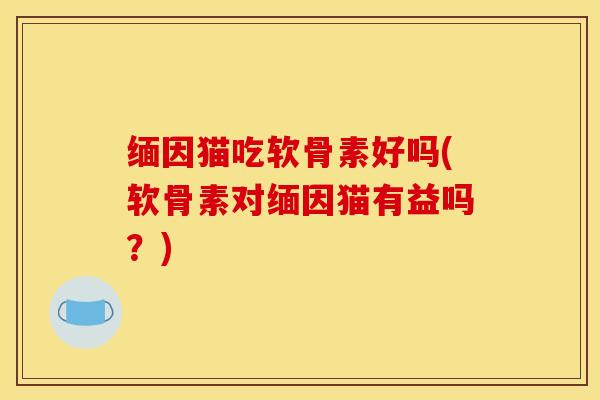 缅因猫吃软骨素好吗(软骨素对缅因猫有益吗？)-第1张图片-关节骑士