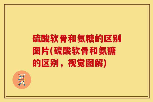 硫酸软骨和氨糖的区别图片(硫酸软骨和氨糖的区别，视觉图解)