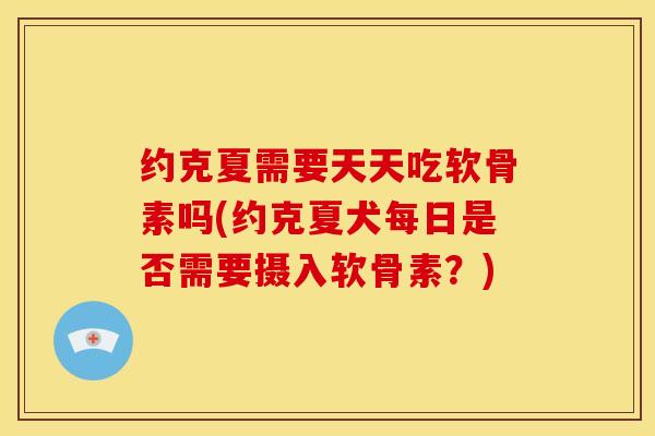 约克夏需要天天吃软骨素吗(约克夏犬每日是否需要摄入软骨素？)