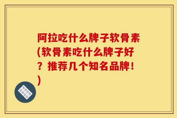 阿拉吃什么牌子软骨素(软骨素吃什么牌子好?推荐几个知名品牌!)-第1张图片-关节骑士 阿拉吃什么牌子软骨素(软骨素吃什么牌子好?推荐几个知名品牌!)-第1张图片-关节骑士
