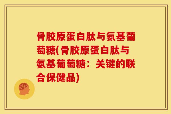 骨胶原蛋白肽与氨基葡萄糖(骨胶原蛋白肽与氨基葡萄糖：关键的联合保健品)