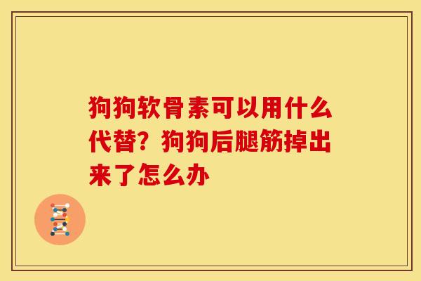 狗狗软骨素可以用什么代替？狗狗后腿筋掉出来了怎么办