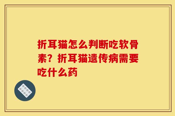 折耳猫怎么判断吃软骨素？折耳猫遗传病需要吃什么药