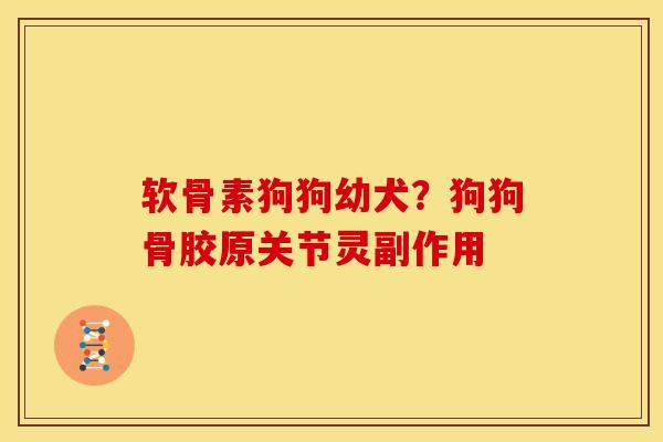 软骨素狗狗幼犬？狗狗骨胶原关节灵副作用