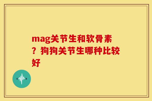 mag关节生和软骨素？狗狗关节生哪种比较好