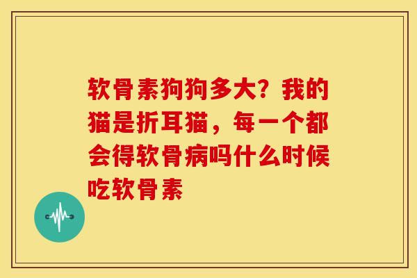 软骨素狗狗多大？我的猫是折耳猫，每一个都会得软骨病吗什么时候吃软骨素