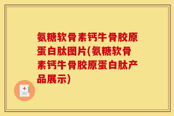 氨糖软骨素钙牛骨胶原蛋白肽图片(氨糖软骨素钙牛骨胶原蛋白肽产品展示)