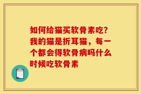如何给猫买软骨素吃？我的猫是折耳猫，每一个都会得软骨病吗什么时候吃软骨素