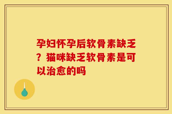 孕妇怀孕后软骨素缺乏？猫咪缺乏软骨素是可以治愈的吗