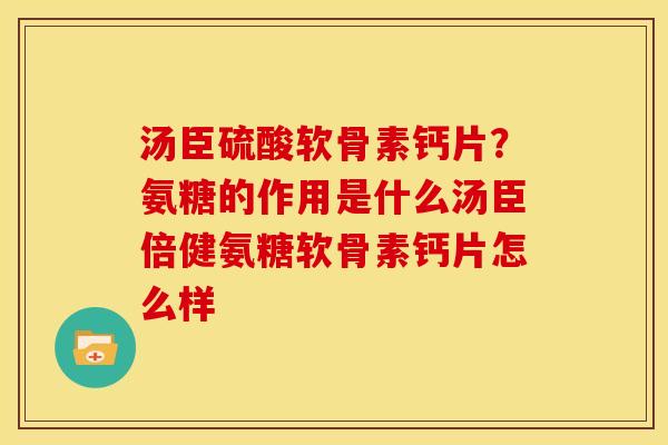 汤臣硫酸软骨素钙片？氨糖的作用是什么汤臣倍健氨糖软骨素钙片怎么样