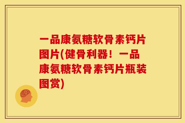 一品康氨糖软骨素钙片图片(健骨利器！一品康氨糖软骨素钙片瓶装图赏)