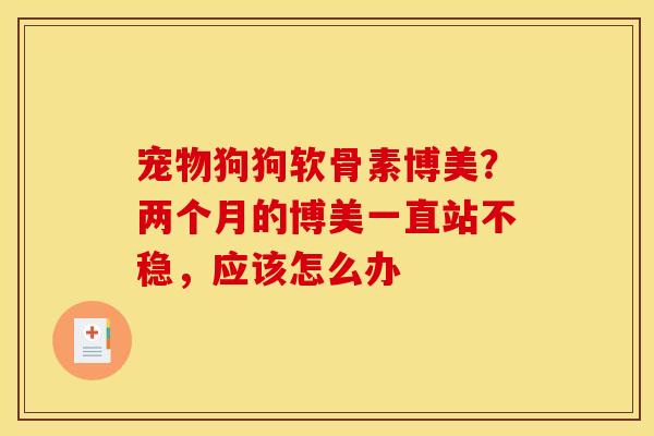 宠物狗狗软骨素博美？两个月的博美一直站不稳，应该怎么办