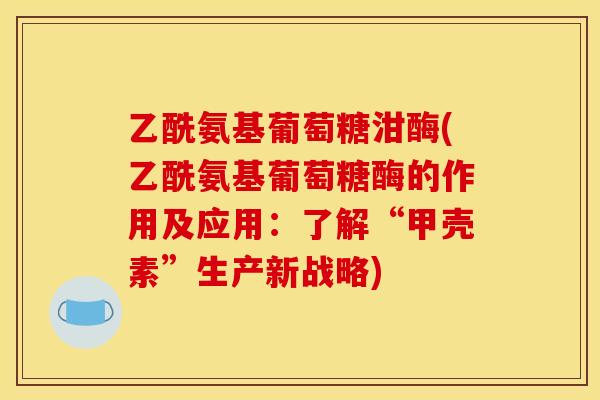 乙酰氨基葡萄糖泔酶(乙酰氨基葡萄糖酶的作用及应用：了解“甲壳素”生产新战略)