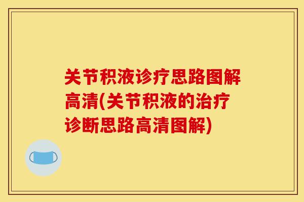 关节积液诊疗思路图解高清(关节积液的治疗诊断思路高清图解)