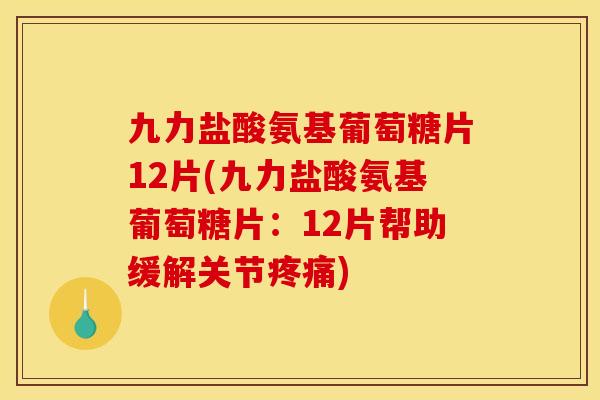 九力盐酸氨基葡萄糖片12片(九力盐酸氨基葡萄糖片：12片帮助缓解关节疼痛)