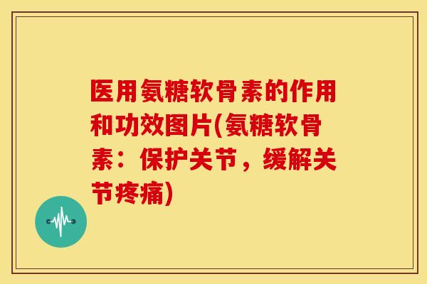 医用氨糖软骨素的作用和功效图片(氨糖软骨素：保护关节，缓解关节疼痛)