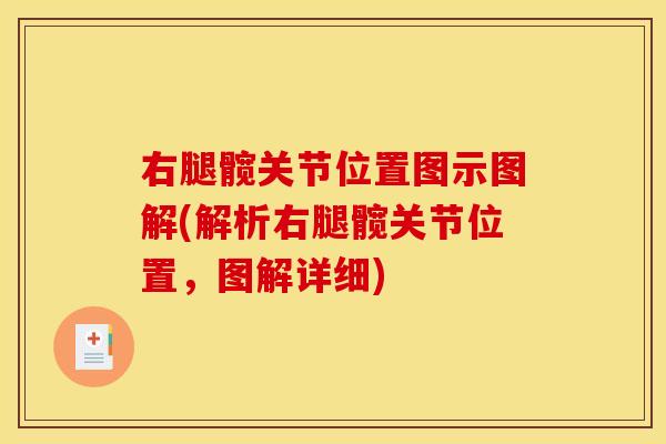 右腿髋关节位置图示图解(解析右腿髋关节位置,图解详细)-第1张图片-关节骑士 右腿髋关节位置图示图解(解析右腿髋关节位置,图解详细)-第1张图片-关节骑士