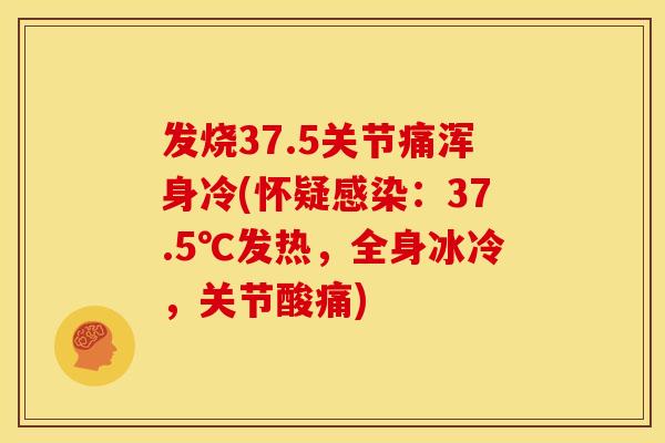 发烧37.5关节痛浑身冷(怀疑感染：37.5℃发热，全身冰冷，关节酸痛)
