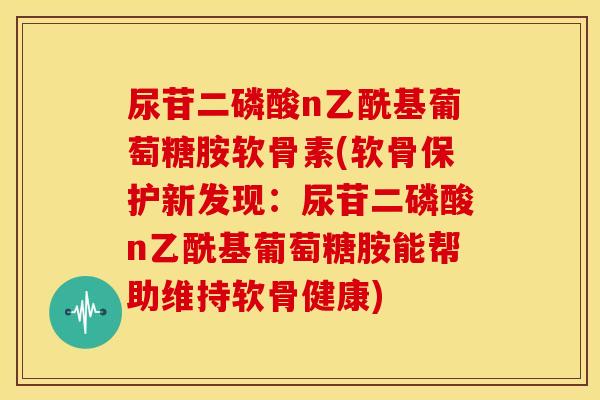 尿苷二磷酸n乙酰基葡萄糖胺软骨素(软骨保护新发现：尿苷二磷酸n乙酰基葡萄糖胺能帮助维持软骨健康)