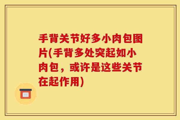 手背关节好多小肉包图片(手背多处突起如小肉包，或许是这些关节在起作用)