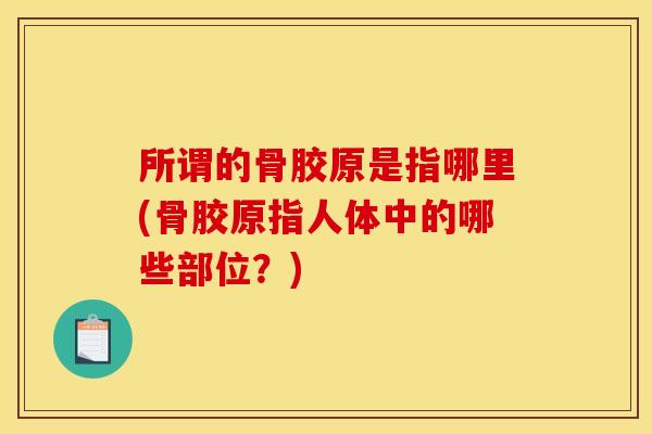 所谓的骨胶原是指哪里(骨胶原指人体中的哪些部位？)