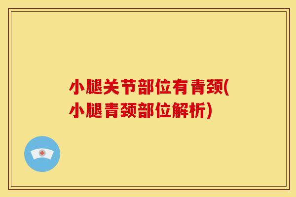 小腿关节部位有青颈(小腿青颈部位解析)