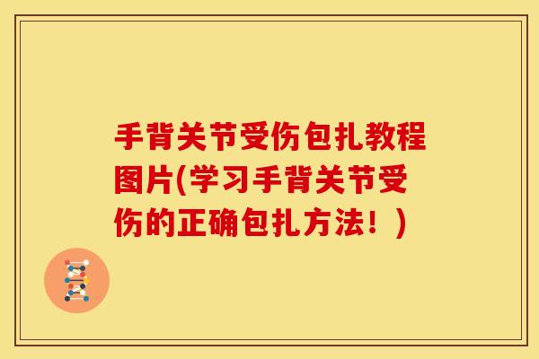 手背关节受伤包扎教程图片(学习手背关节受伤的正确包扎方法！)