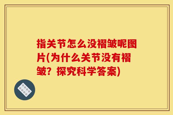 指关节怎么没褶皱呢图片(为什么关节没有褶皱？探究科学答案)