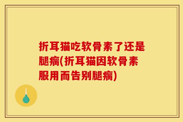 折耳猫吃软骨素了还是腿瘸(折耳猫因软骨素服用而告别腿瘸)