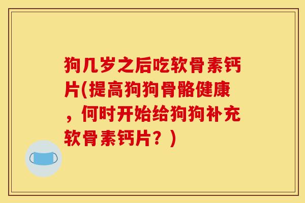 狗几岁之后吃软骨素钙片(提高狗狗骨骼健康，何时开始给狗狗补充软骨素钙片？)
